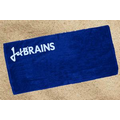 Velour Beach Towel 30X60 - Navy Blue (IMPRINTED)